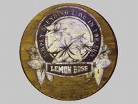 ウイスキー古樽の天板部分（フタ・フラワー絵柄）の通販・販売 － 木製