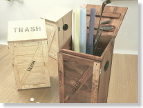 業務用木製ゴミ箱