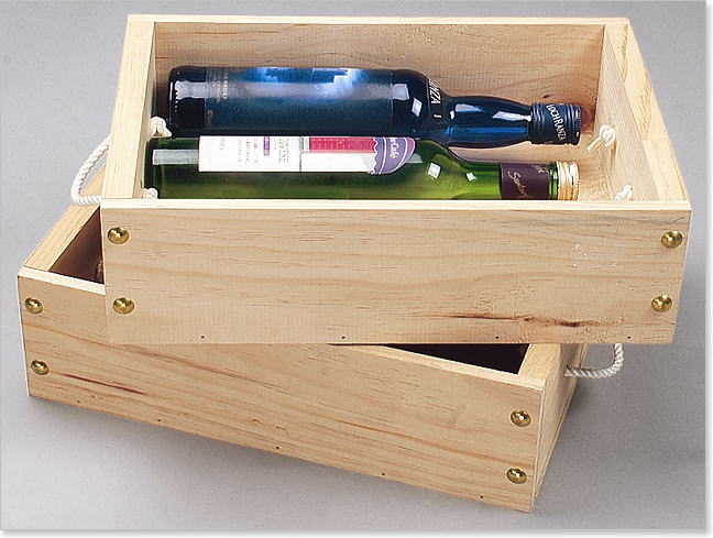 ワイン木箱2本入 － 木箱・木製雑貨の専門店F-RAISE